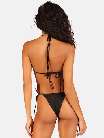 OW Collection Triangle Bikini Top 'VITAMIN D' in Black