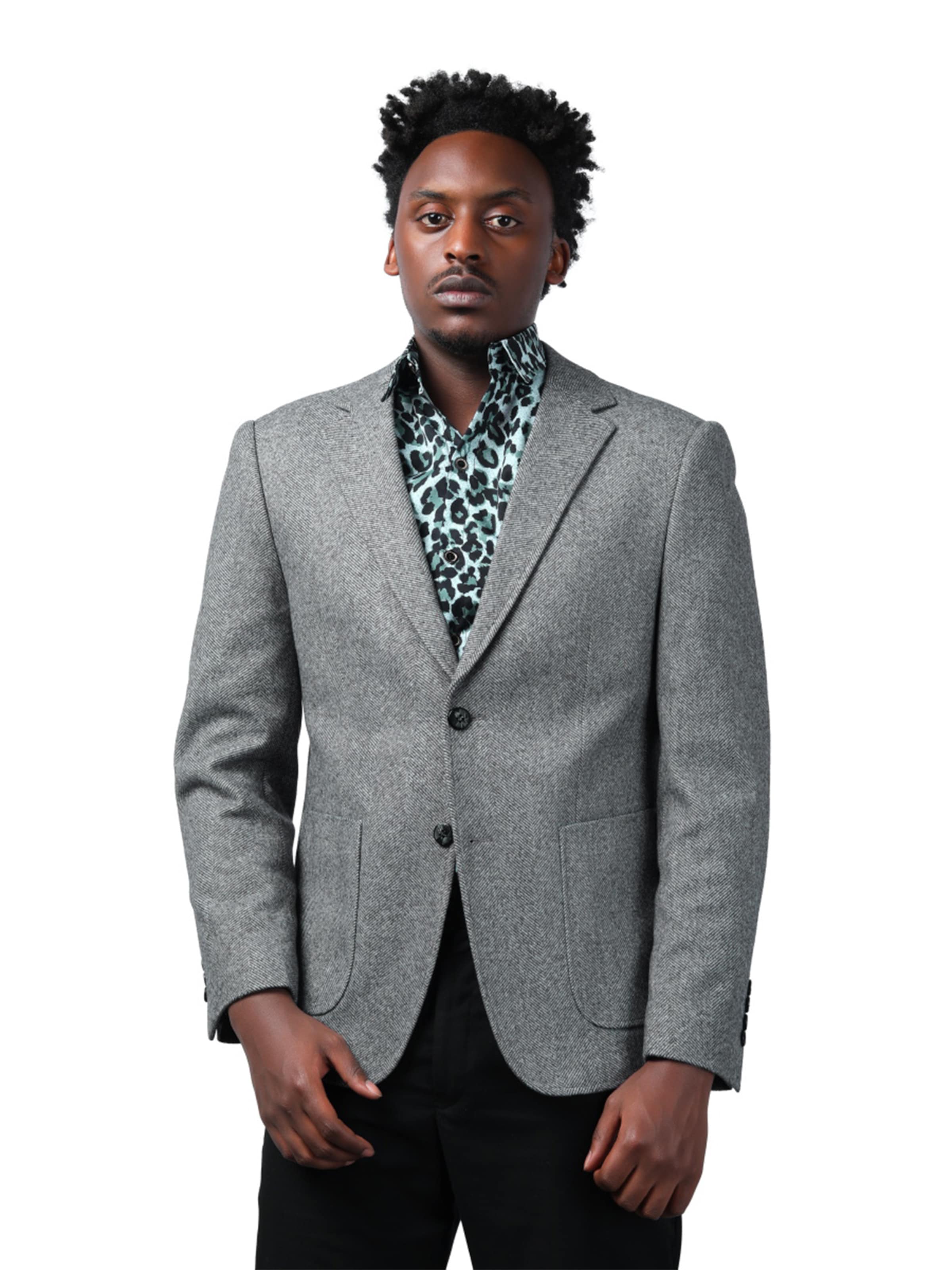 Youthup Slim Fit Sakko‌‌‌‌‌‌‌‌ in Grau