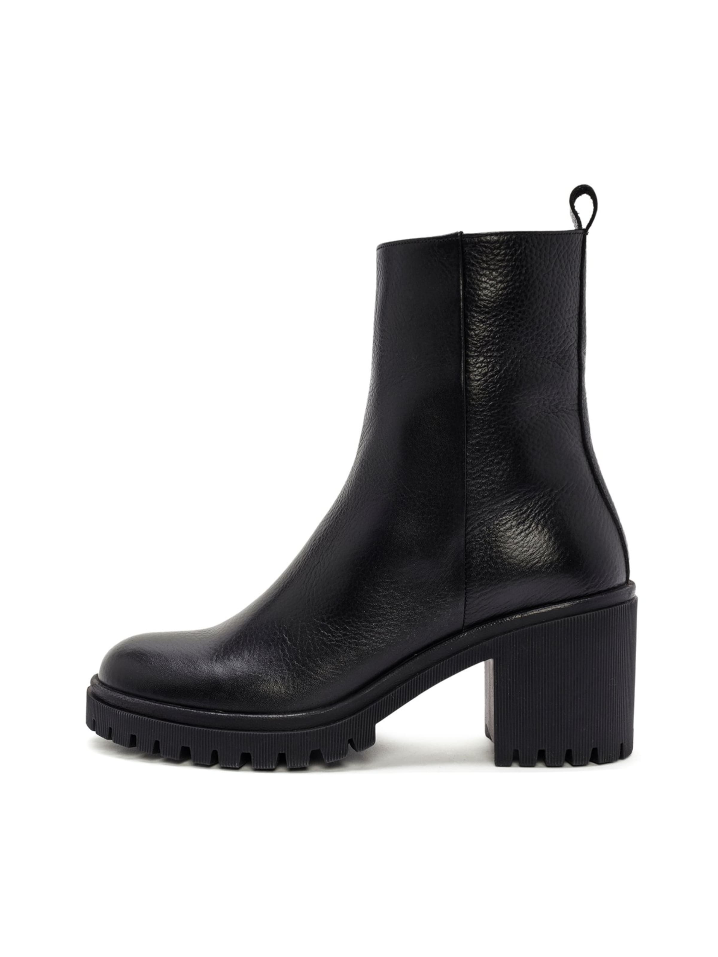 Derimod Stiefelette in Schwarz: Vorderseite