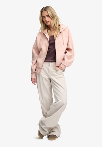 Superdry & Co Sweatjacka 'Luxe Casual' i rosa