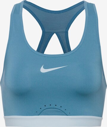 NIKE Bustier Sport-BH in Blau: predná strana