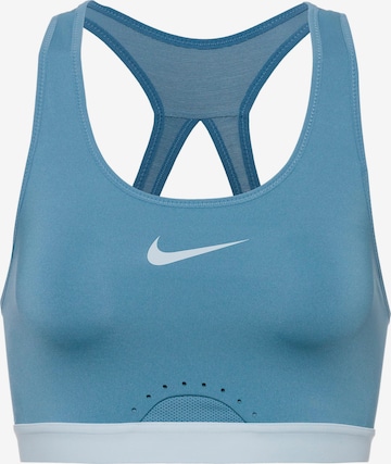 NIKE Bustier Sport-BH in Blau: predná strana