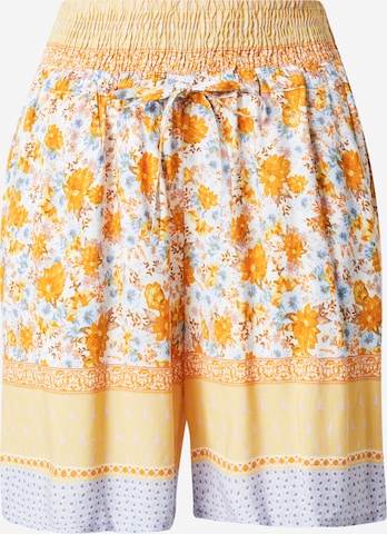 Regular Pantalon 'Olina' Cream en jaune : devant