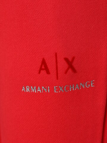 ARMANI EXCHANGE Loosefit Broek in Rood