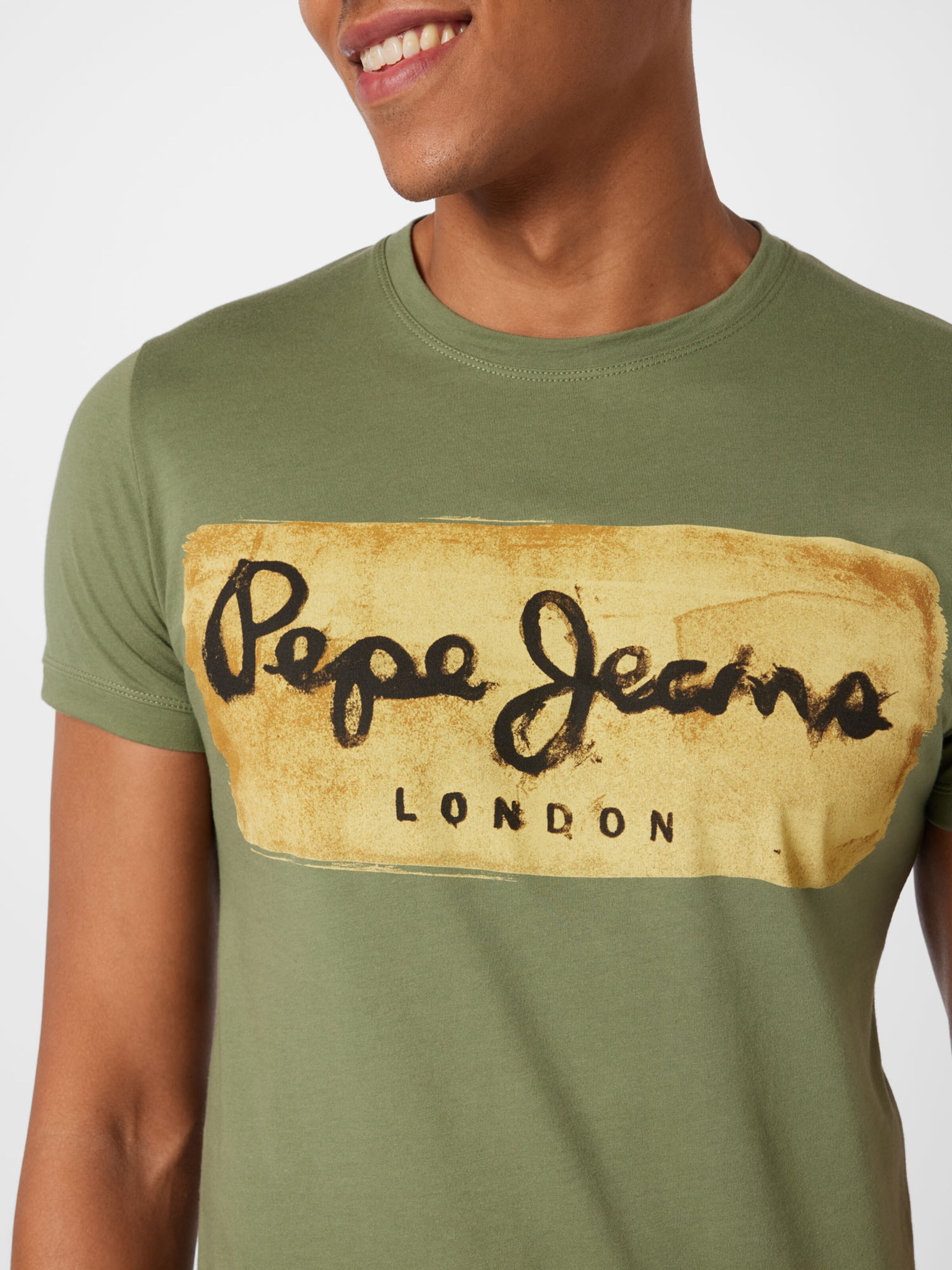 Vêtements T-Shirt Charing Pepe Jeans en Kaki 