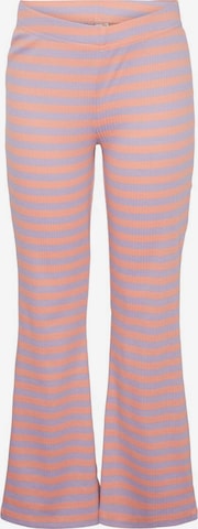 PIECES Flared Pants 'Dora' in Pink: front
