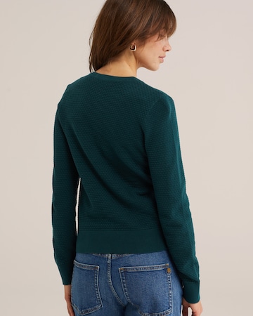 Geacă tricotată de la WE Fashion pe verde