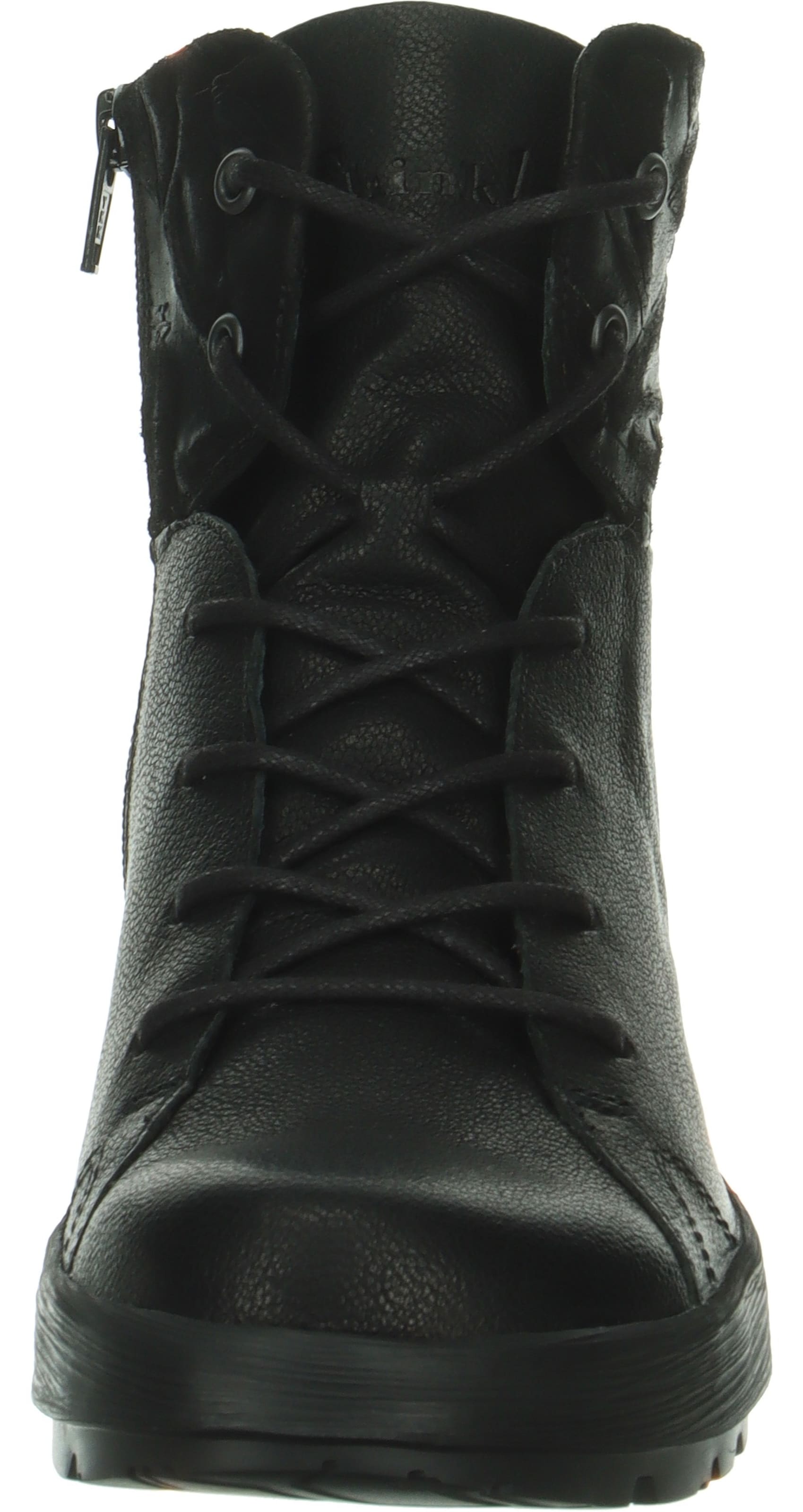 THINK! Lace-Up Ankle Boots in Black