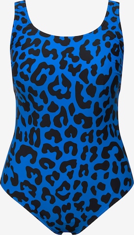 Ulla Popken Swimsuit in Blue: front