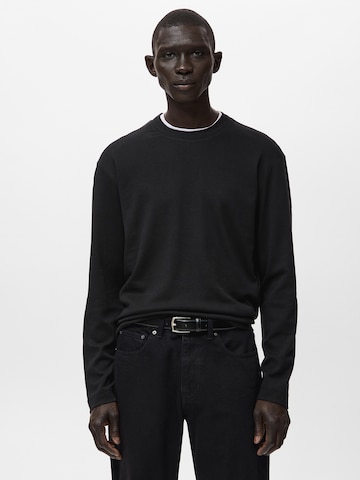 MANGO MAN Tričko 'GARETH' - Čierna: predná strana