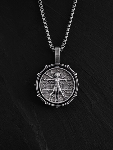 Ciondolo 'VITRUVIAN MAN (Da Vinci)' di REYTEL in argento