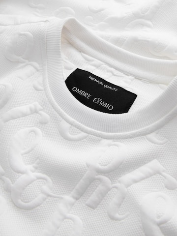 Sweat-shirt Ombre en blanc
