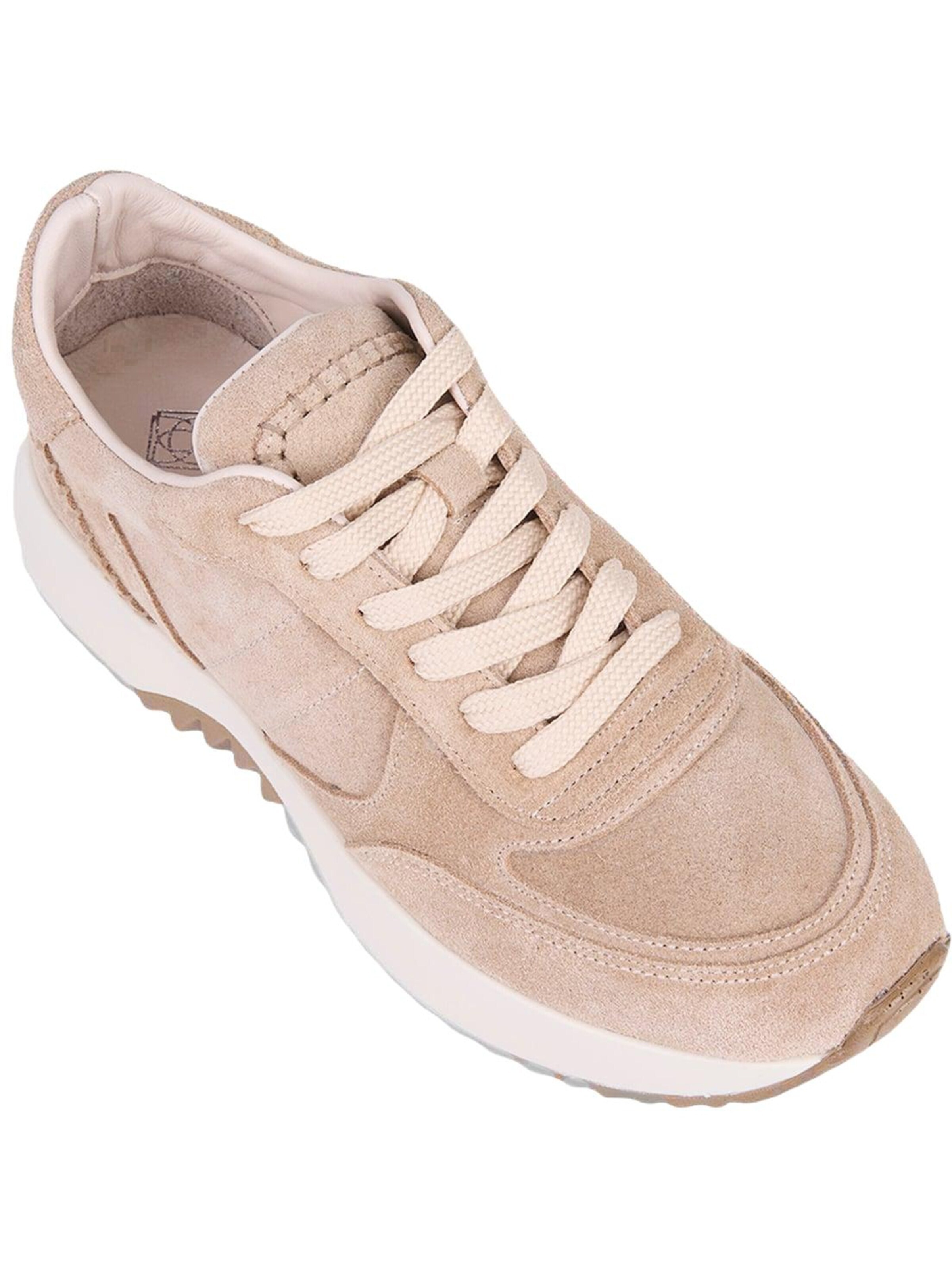 Desa Sneakers 'Plattformtrainer' in Beige: front