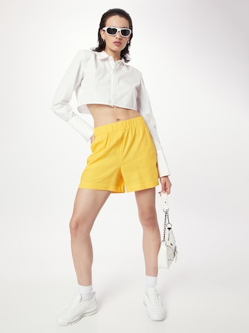 modström Loose fit Trousers 'Darrel' in Yellow