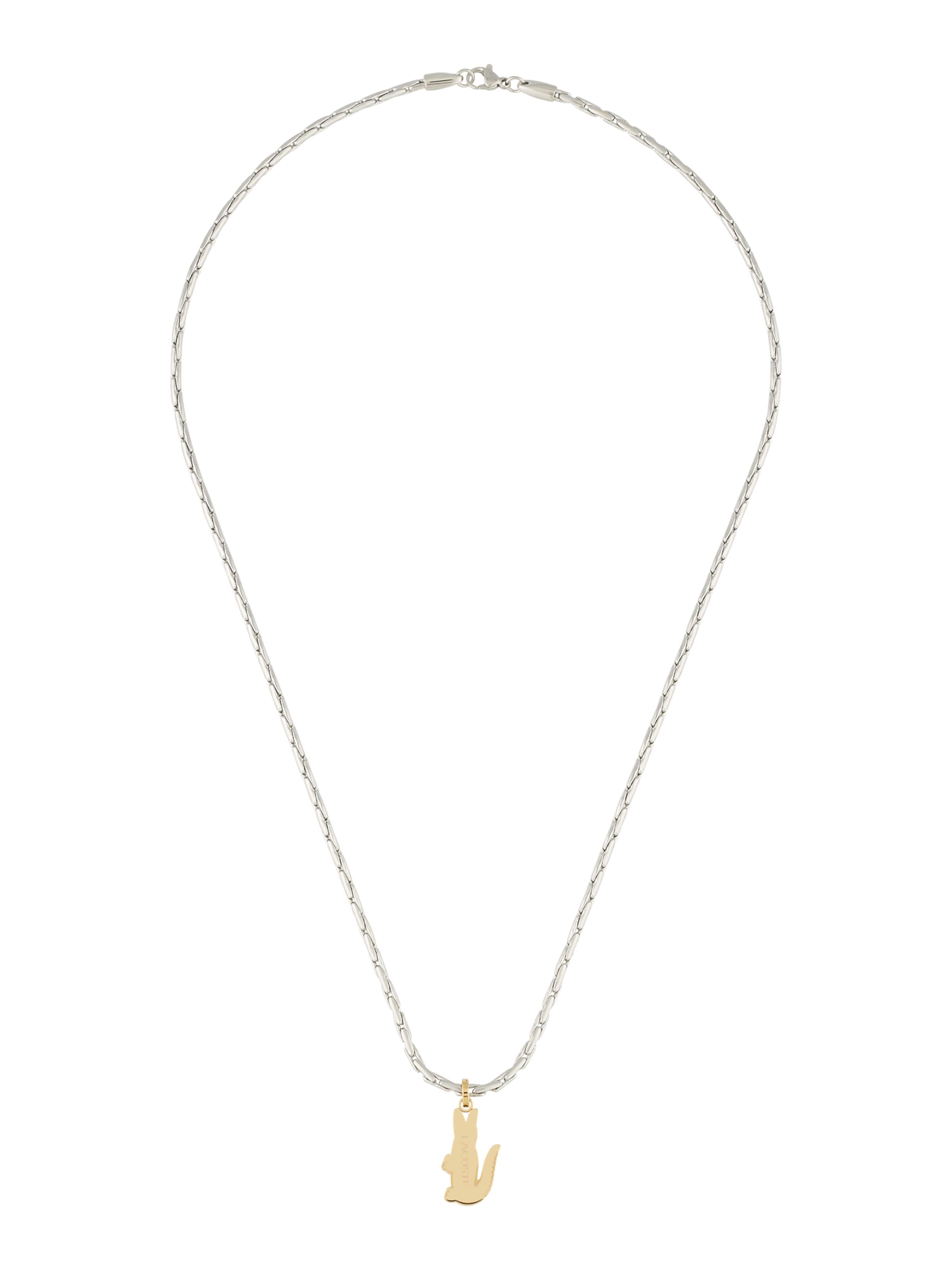 LACOSTE Verižica 'Arthor' | srebrna barva: sprednja stran