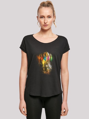 F4NT4STIC T-Shirt 'Marvel Avengers Endgame Infinity Gauntlet Splatter' in Schwarz: Vorderseite