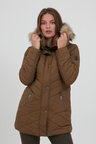 Fransa Winter Jacket ' FRBAVEST 2' in Brown: front