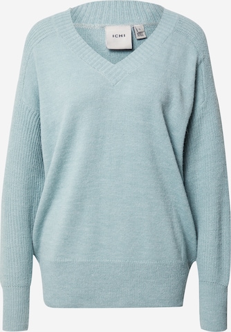 ICHI Sweater in Blue: front