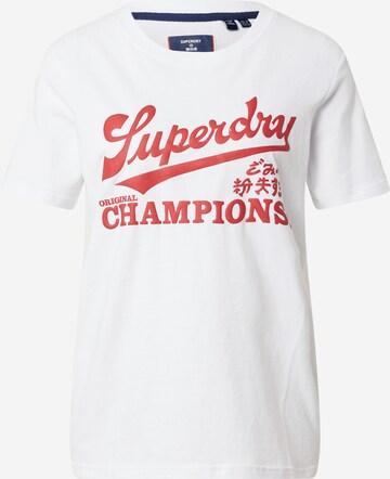 T-shirt 'Cali' Superdry en blanc : devant