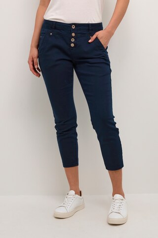 Cream regular Jeans 'Penora' i blå: forside