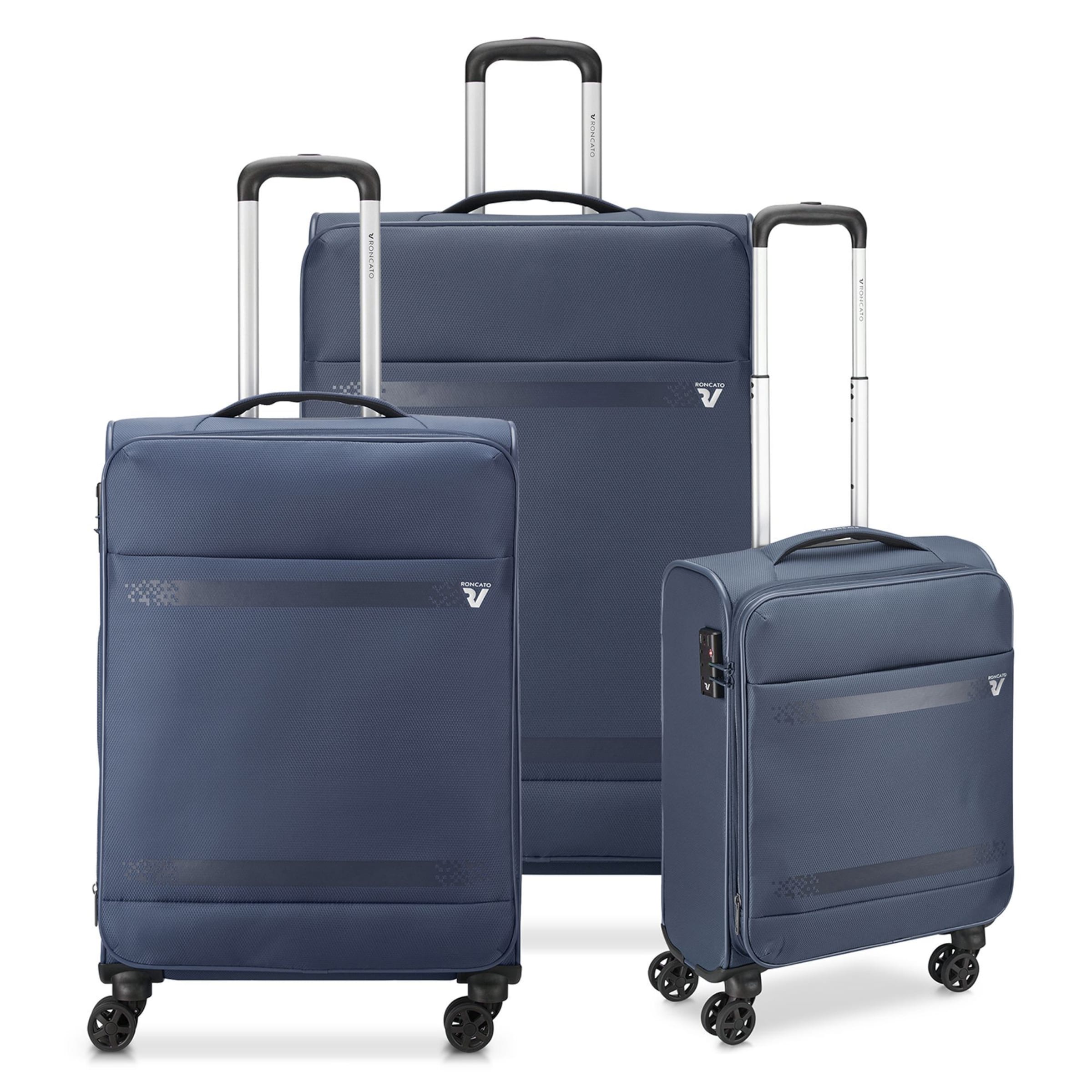 Roncato Suitcase Set 'Jazz 4.0' in Blue: front