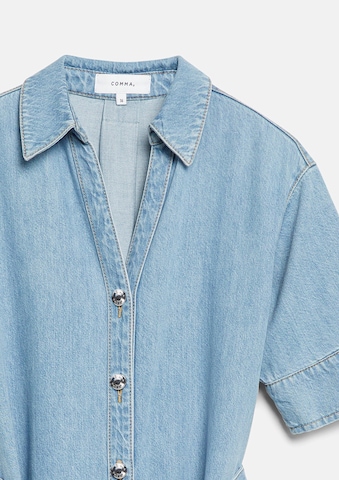 Rochie tip bluză de la COMMA pe albastru