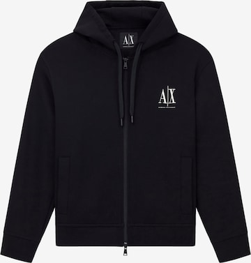 Veste de survêtement ARMANI EXCHANGE en noir : devant