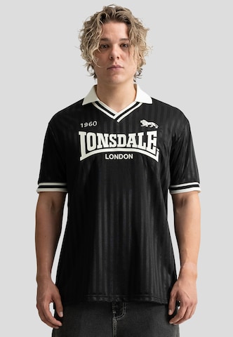 LONSDALE - Camisa 'Footdee' em preto: frente