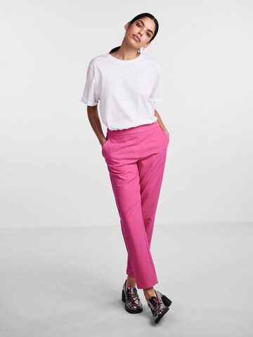 PIECES Regular Trousers 'BOSS' in Pink