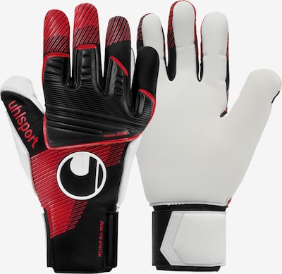 UHLSPORT Athletic Gloves in Red / Black / White, Item view