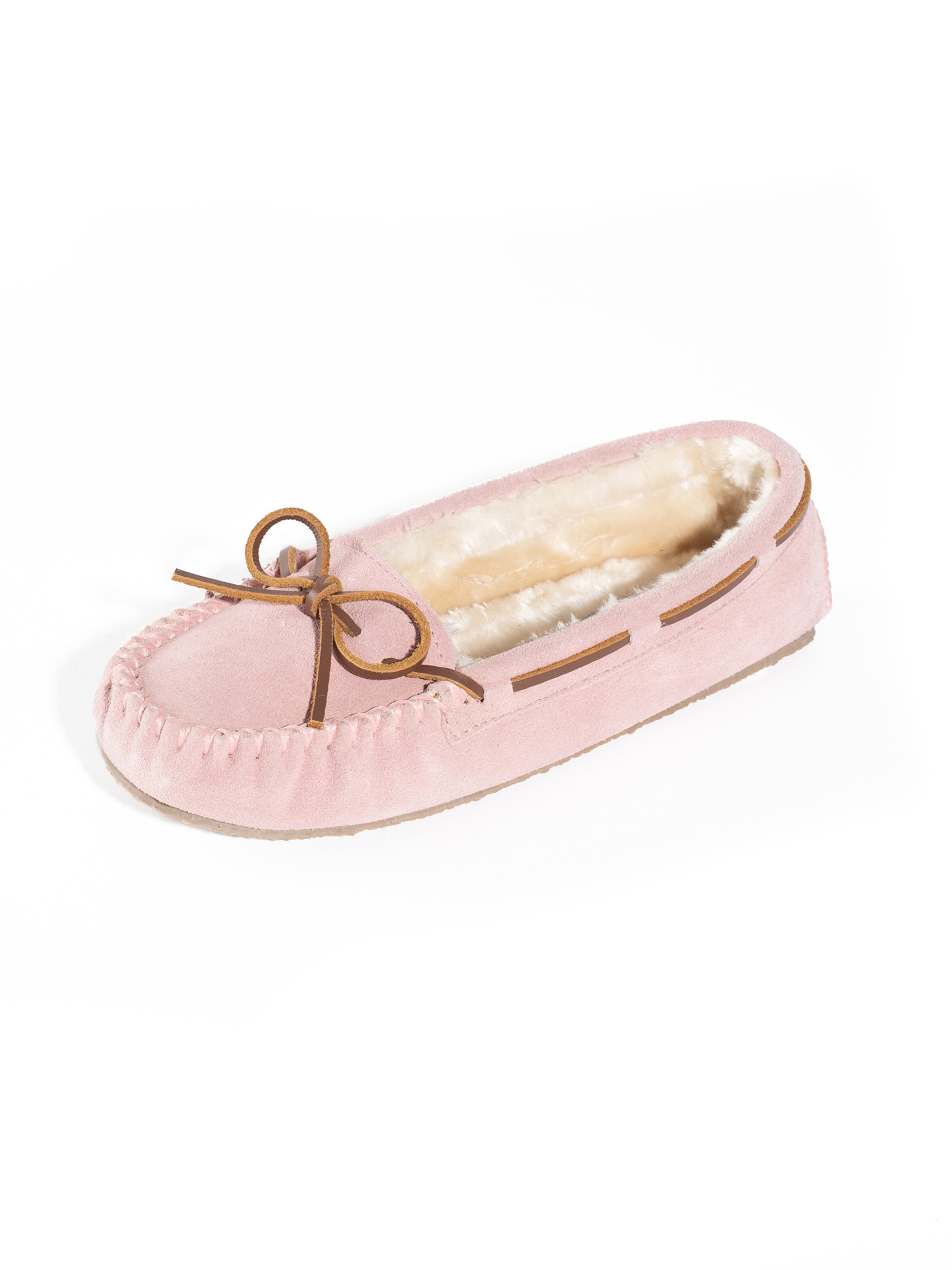 Minnetonka Kapcie 'Cally' w kolorze różowy