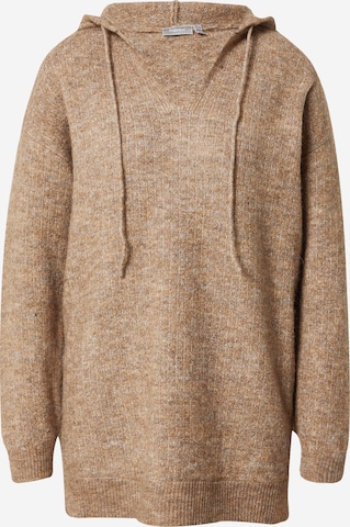 Fransa Sweater 'SANDY' in Brown: front