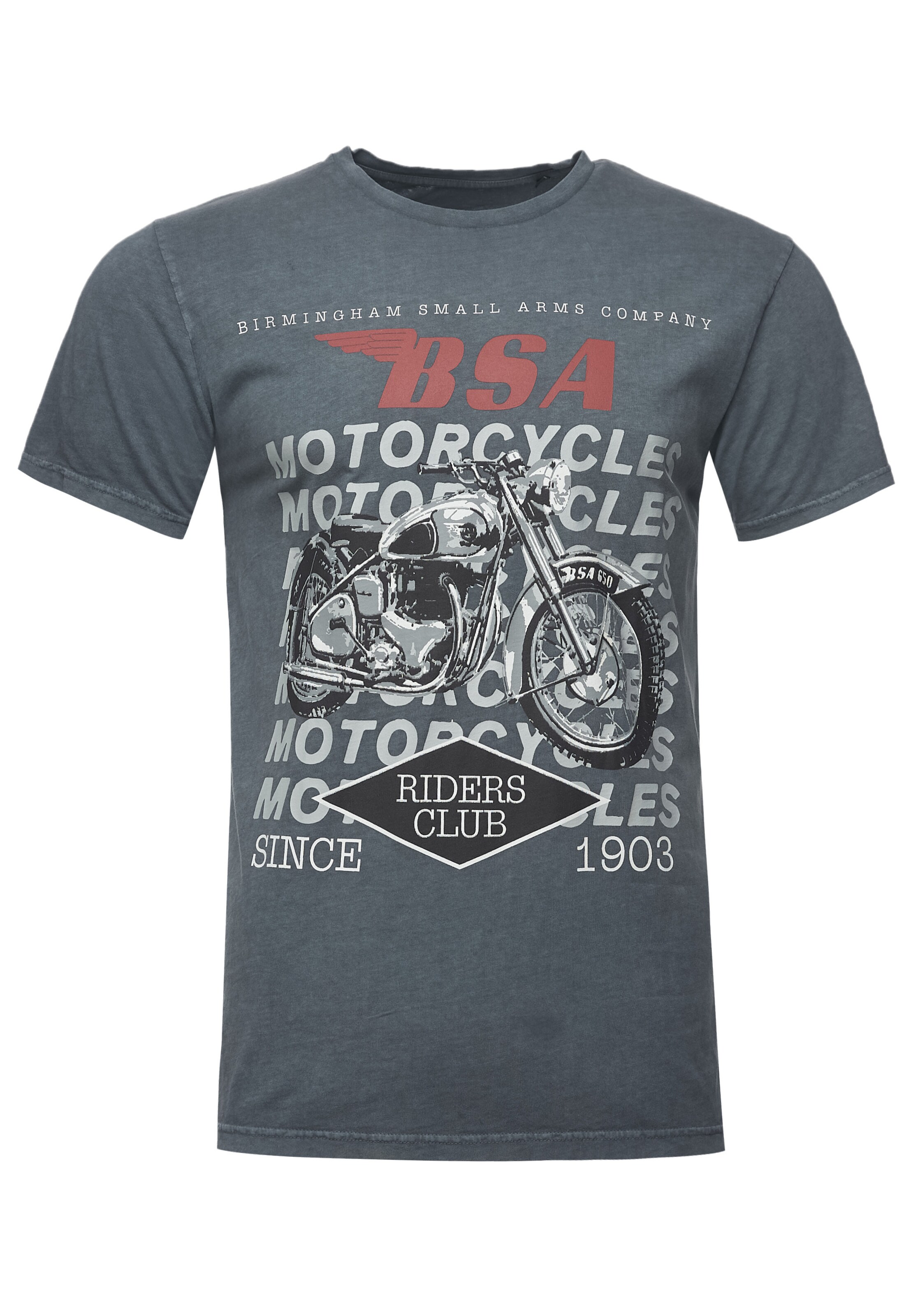 Recovered Shirt 'BSA Birmingham' in Grey: front