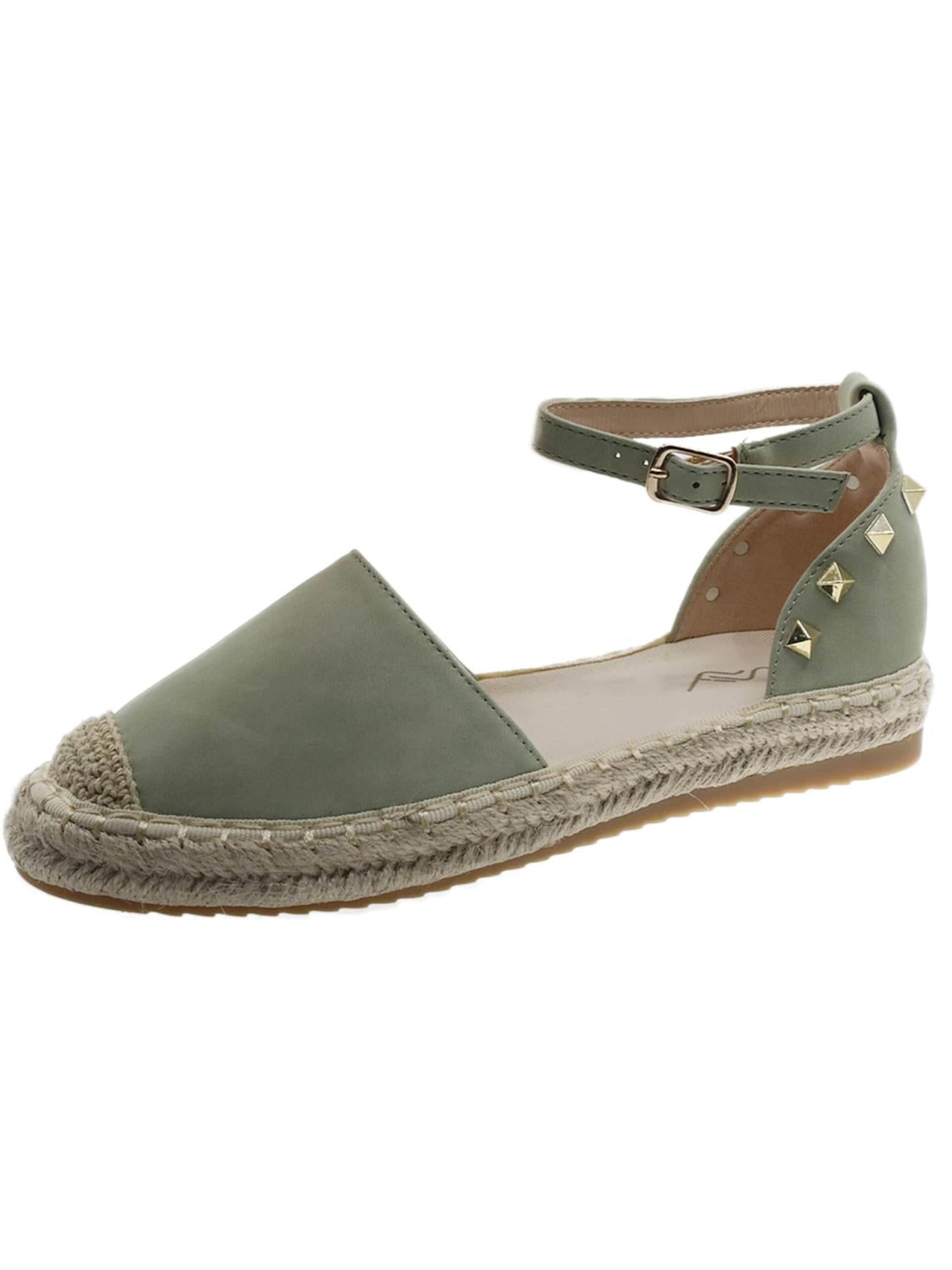 Beppi Espadrilles in Groen: voorkant