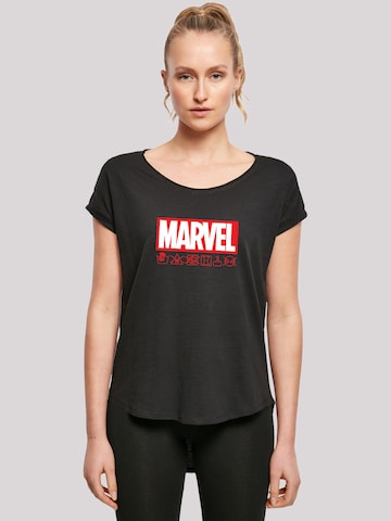 F4NT4STIC Shirt 'Marvel' in Zwart: voorkant