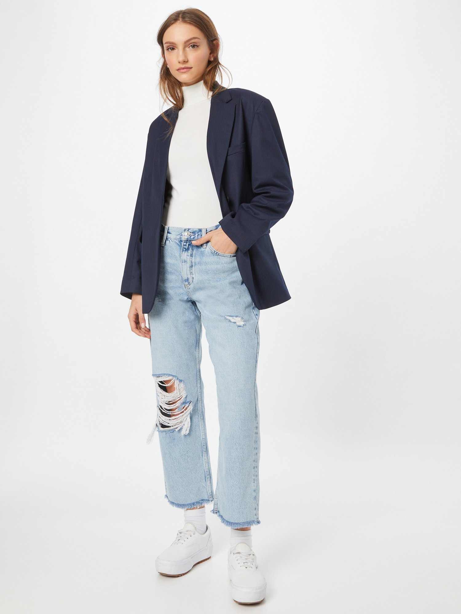 QmnVy Donna AllSaints Jeans April in Blu Chiaro 