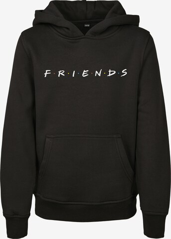 Mister TeeRegular Fit Sweater majica 'Friends' - crna boja: prednji dio