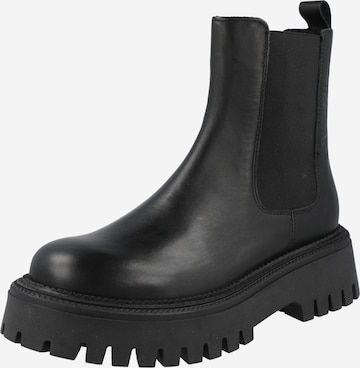 PS Poelman Chelsea Boots in Schwarz: predná strana