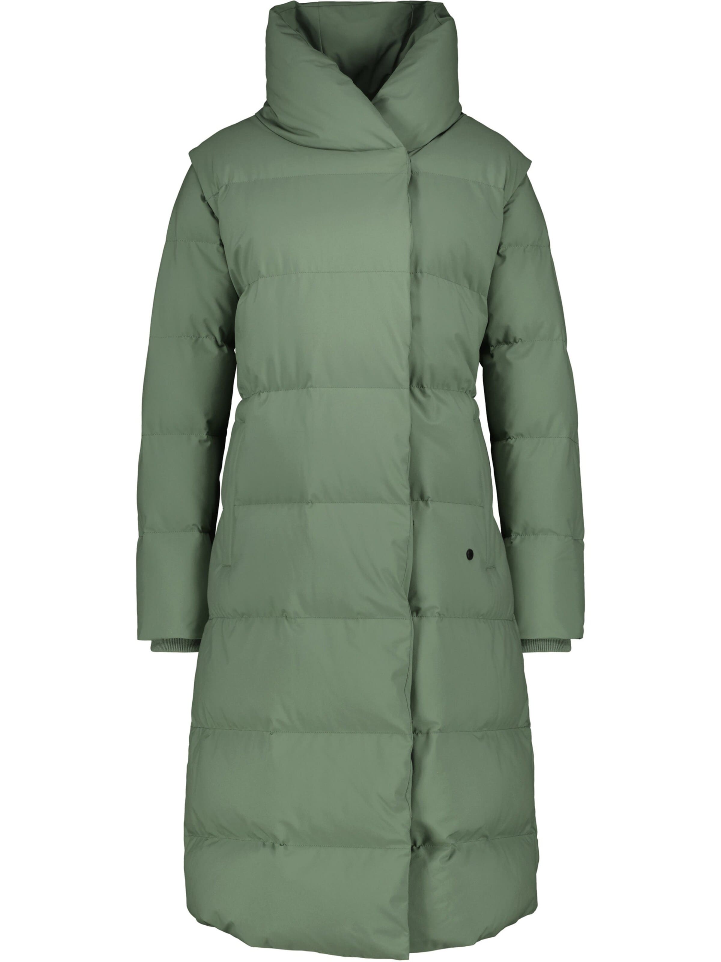 alife & kickin - Casaco de inverno 'FleurAK Winterjacke Damen' em verde: frente