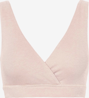 Triangle Soutien-gorge Müsli by GREEN COTTON en beige : devant
