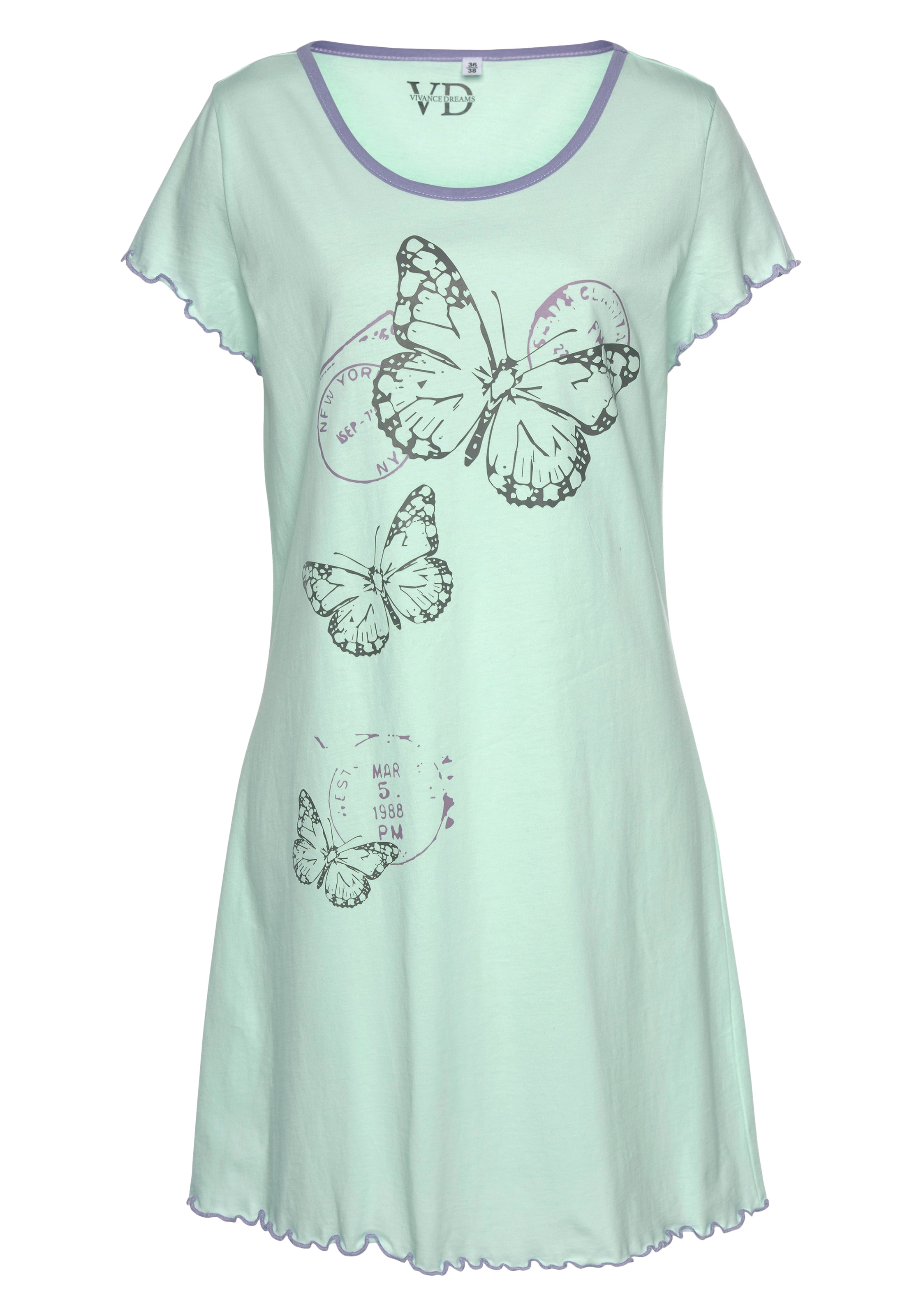 VIVANCE Nachthemd in Grün: Vorderseite