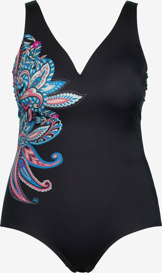 Ulla Popken Swimsuit in Mixed colours / Black, Item view