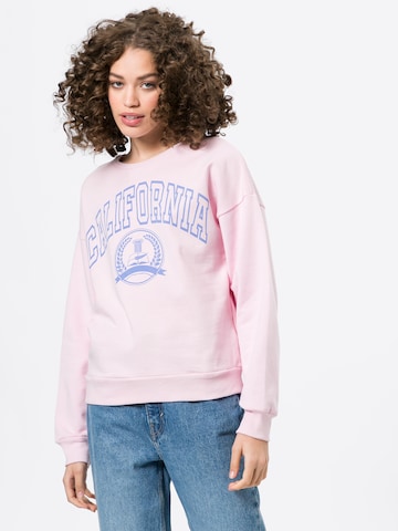 Sweat-shirt LMTD en rose : devant