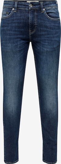 Only & Sons Jean 'Warp' en bleu foncé, Vue avec produit