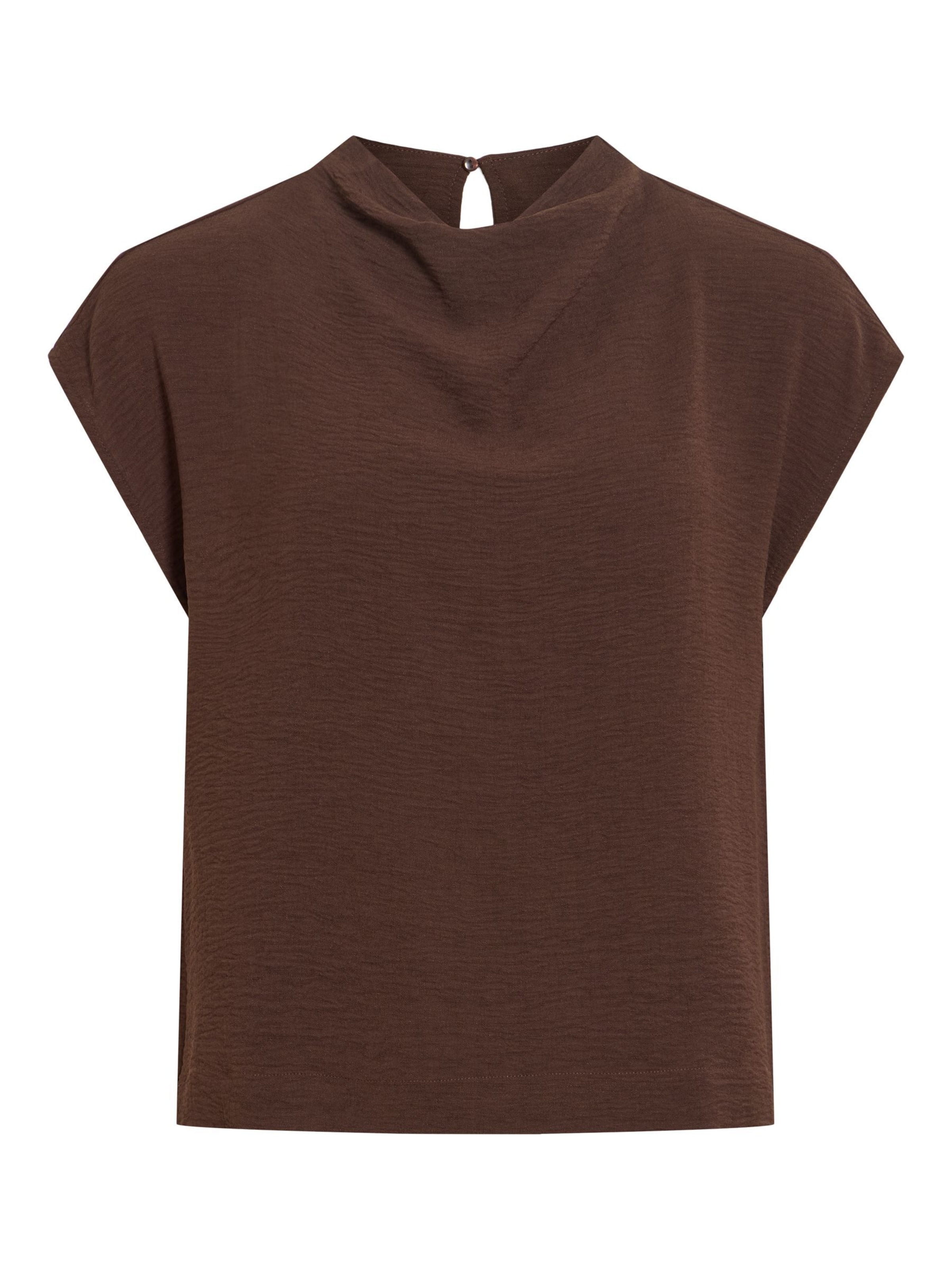 VILA - Blusa 'VISurashil' en marrón: frente