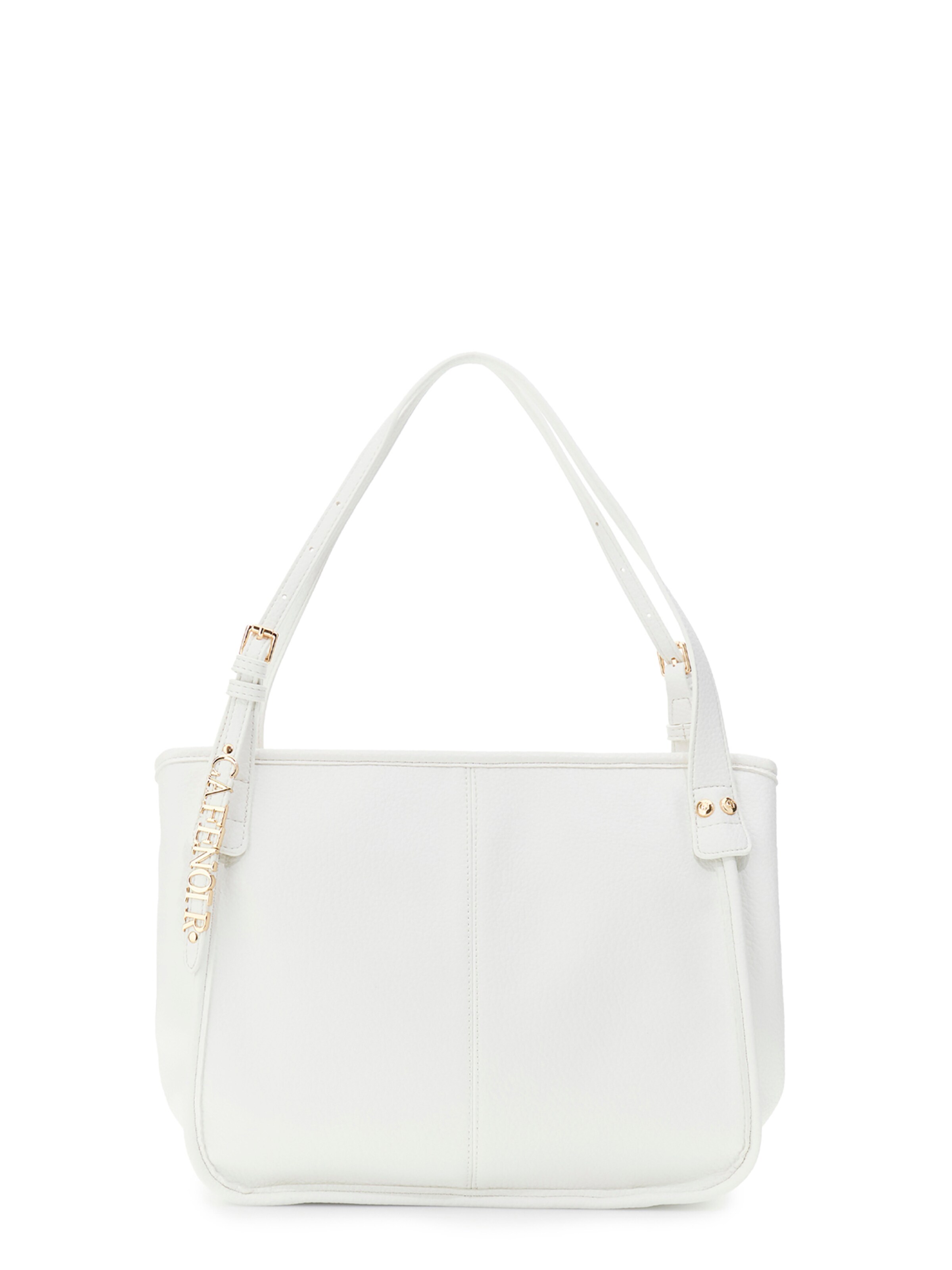 Borsa a sacco di CAFè NOIR in bianco: frontale