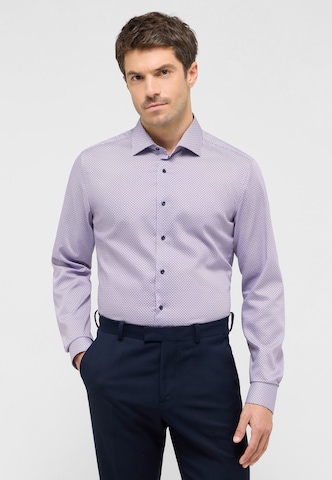 ETERNA Slim fit Business shirt in Purple: front