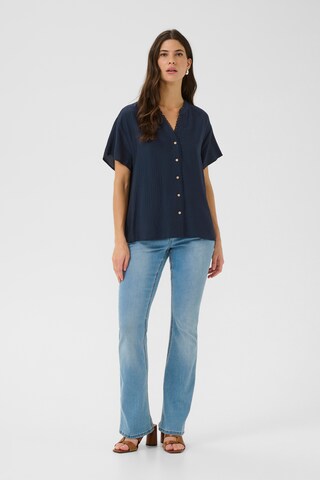 Cream Bluse 'Lori' in Blau