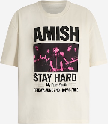 T-Shirt AMISH en beige : devant