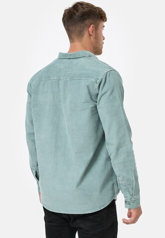 INDICODE JEANS Regular fit Overhemd 'Thyge' in Blauw
